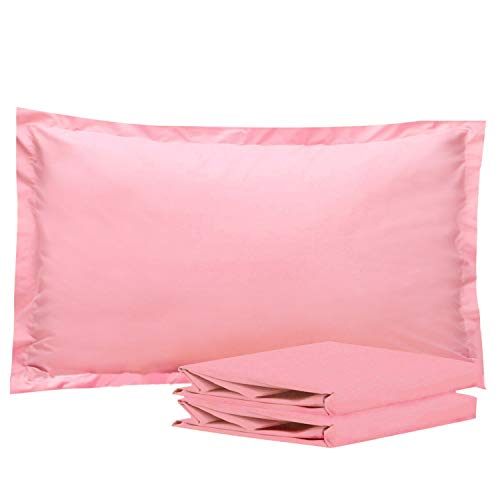 NTBAY 2 Pack 100% Brushed Microfiber Oxford Pillowcases, 1800 Super Soft and Cozy, Wrinkle, Fade