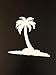 DCentral® Island Palm Flexible Vinyl Screen Magnets; Double-Sided. White-Easier to See, Decorative. Helps to Stop Walking into Screens, Covers Small Tears, for Non-RETRACTABLES, Size 6.6” X 6.6