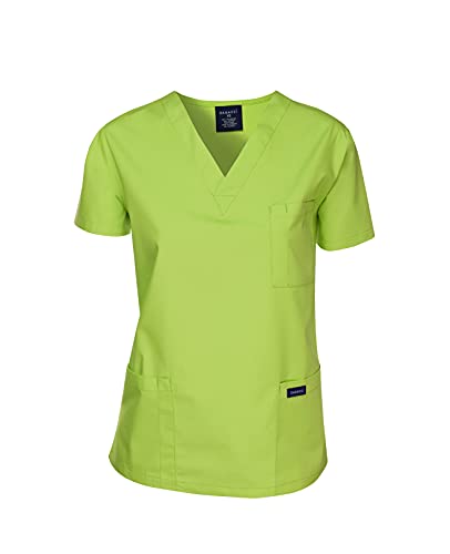 Dagacci Scrubs Medical Uniform Women and Men Scrubs Shirts Medical Scrubs Top X-Large Apple Green