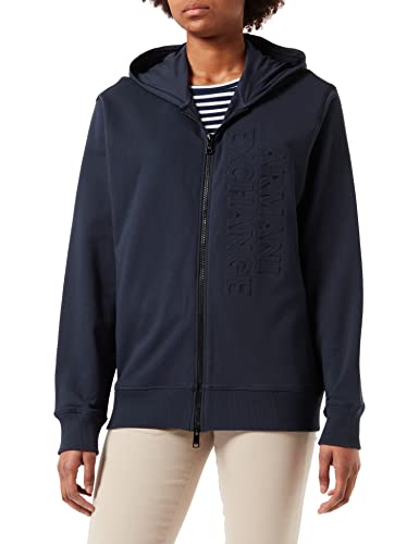 Armani Exchange Men's Embossed Logo Zip-up Hooded Sweatshirt