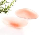 LUNNTE Silicone Shoulder Pads for Womens Clothing, Anti-Slip Shoulder Push-Up Pads Invisible Breathable Shoulder Enhancer Reusable, 1 Pairs Skin - Large