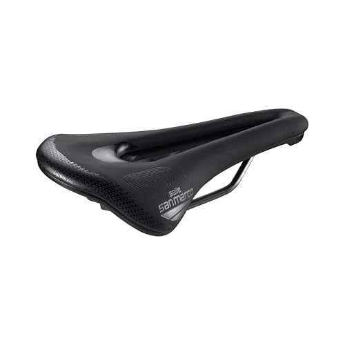SHORTFIT 2.0 Shield Supercomfort Racing - Sella Bicicletta Gravel e Bikepacking con Parafango Integrato Foro Anatomico e Extra Telaio Resistente in Acciaio - Taglia S3 gel nero