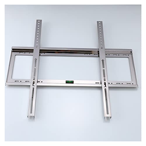 Flat Screen Bracket TV Flat Fixed TV Wall Mount Slim Stainless Steel Wall Plate&Vert Strong Stable for3