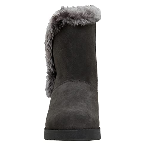 CUSHIONAIRE Women's Heather pull on boot +Memory Foam2