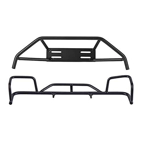 ZAWELIYO Metal Front Rear Bumper RC Front Bumper Metal RC Crawler Front Bumper with Easy Installation for TF2 / TF1 1/10 Scale RC Crawler Car