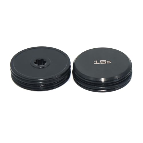 RunzeFeng Golf Putter Weights 2pcs 5g/10g/15g/20g/25g/30g/35g/40g Replace for 24 Model AI Odyssey Putters (Black 2pcs 15g)