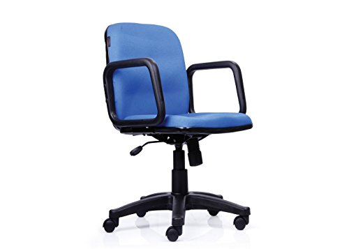 Durian Decent CLS/59701/MB Medium Back Office Chair (Matte Finish, Blue)