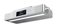 Karcher RA 2038D-S - Küchenradio mit UKW/DAB+ Radio, Unterbauradio mit Bluetooth & Leuchte, Digitalradio mit Dual-Alarm Wecker & Countdown-Timer, Silber