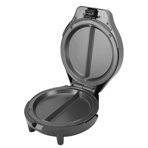 Oreilet Flip Omelette Maker Eléctrico, Antiadherente Frittata Maker, Doble Zona Tortilla Pan Desayuno Sándwiches Huevo Cocina Gadgets para Cocina (Enchufe europeo 220v)