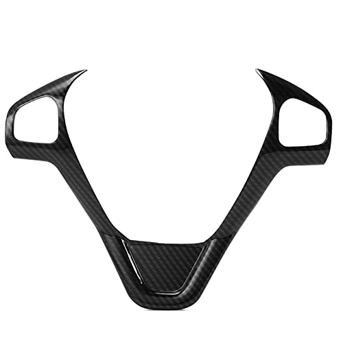 MILLAY Auto-Accessoires Auto Lenkradabdeckungen Trim-Aufkleber Fit for Ford Fiesta Mk7 2009-2017 Ecosport 2012-2017 (Size : C Type Carbon Fiber)
