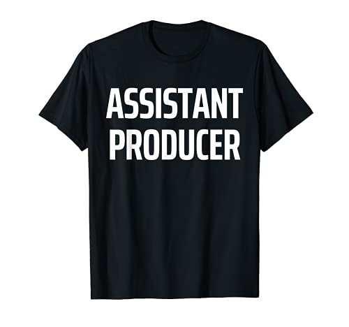 ASSISTANT PRODUCER - Film Crew Cineasta Role Creative Bold Camiseta