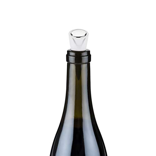 Viski 4295 Harrison assorties dégradé Bouchons à Vin, Acier inoxydable, argent Cover