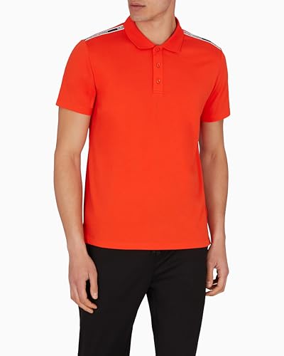 EMPORIO ARMANI Herren Polo Beachwear Shirt, Red.com, S – Ansicht 2