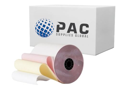 Papel de cocina de 3 capas 76x76 mm rosa en caja de 20 rollos para matricial