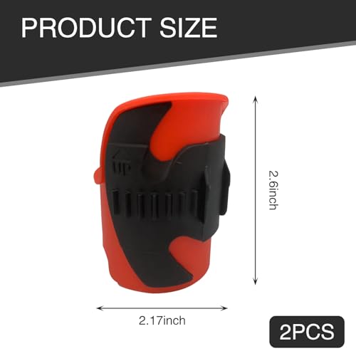 Image of 2 PCS Motorcycle Front Shock Absorber Oil Seal Cleaner Tool, 2.16 inch x 2.16 inch x 2.59 inch Inverted Front Fork Mud Scraper, ABS Plastic Repair Parts, Universal for Motorcycle Off-road Vehicle (Black)