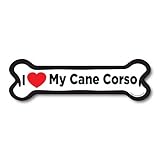 Magnet Me Up I Love My Cane Corso Dog Bone Magnet Decal, 2x7 Inches, Heavy Duty Automotive Magnet for Car Truck SUV