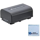 NP-FV50 1900mAh Li-Ion Battery for Sony Camera/Camcorders + eCostConnection Microfiber Cloth