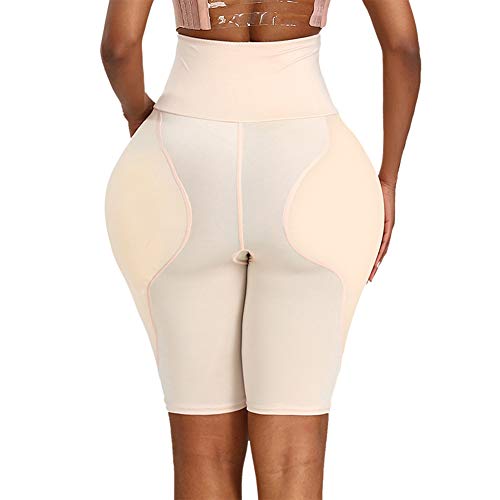 Jmung Butt Lifter Panty for Women, High Waist Shapewear Hip Enhancer Seamless Slimming Briefs Butt Push Up Shaping Panty,White,XL