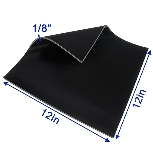 Busy-Corner 1/8 RUBBER SHEET-2PCS 2Pcs Silicone Rubber Sheet, Heat Resistant, Heavy Duty, Smooth Finish, 12 X 12 Inch, 1/8 Inch Thickness For Diy Gaskets thumb #2