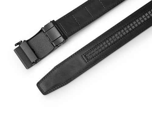 Image of Men's Belt, Ratchet Dress Casual Belt with Adjustable Automatic Buckle Trim to Fit