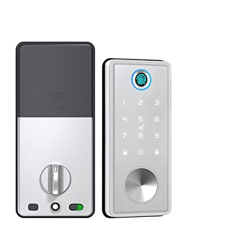 Serrure connectée Tuya avec empreinte digitale et clavier à code biométrique automatique - 2