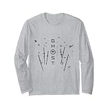 Ghost Of Yotei Swords And Falling Leaves Black & White Art 長袖Tシャツ