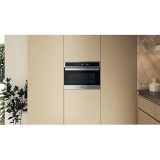 Whirlpool WMW47HMXI Forno a Microonde da Incasso Combinato con Grill, 40 Litri, 900 Watt, 60 cm, Funzione Crisp, Tecnologia 6° Senso, JetDefrost 3D, colore Nero e Acciaio Inox
