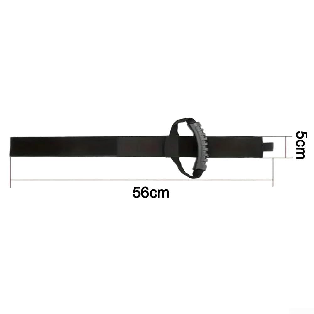 Pratiche cinghie di stoccaggio per tubi da giardino e cavi, in nylon resistente, per garage, barca e uso esterno, nero, confezione da 2 (XXL)