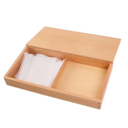 sszxmy Juego de Caja de Pañuelos Plegable Montessori, Juguete Educativo Temprano para Entrenamiento de Habilidades Prácticas de la Vida Diaria,Model a