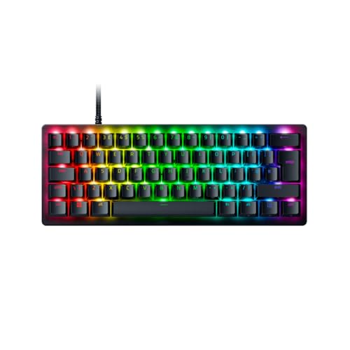 Razer Huntsman V3 Pro Mini – 60% analoge optische Esport-Tastatur, Schnapp-Tap und schneller Trigger-Modus (schnelle Onboard-Anpassungen… – Ansicht 1