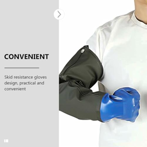 Guantes de PVC industriales para protección de manos en la construcción 7