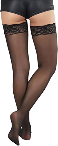 Image of ToBeInStyle Women's Back Satin Bow Thigh Hi