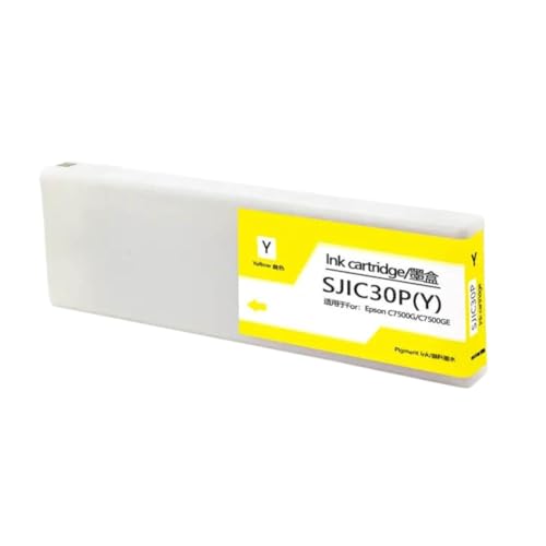 Cartouche jaune SJIC30P compatible ColorWorks C7500G pour imprimante étiquettes Epson