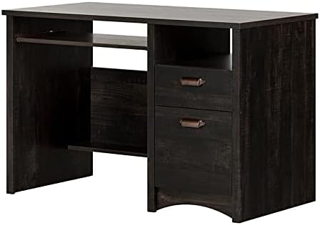 South Shore Gascony Desk-Rubbed Black