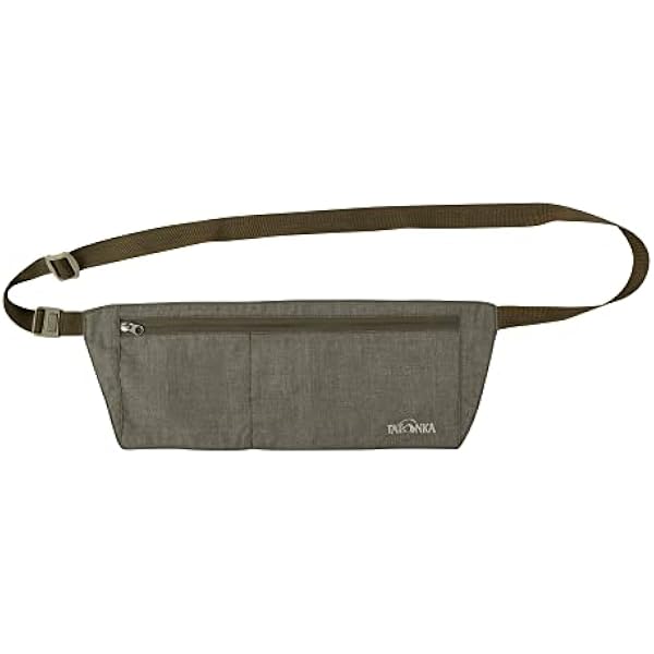 Tatonka Skin Moneybelt - płaska i lekka torba na brzuch z 2 przegródkami do dyskretnego noszenia pod ubraniem (kolor oliwkowy)
