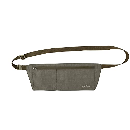 Tatonka Skin Moneybelt - Flache und leichte Bauchtasche mit 2 Fächern zum unauffälligen Tragen unter der Kleidung (Olive)