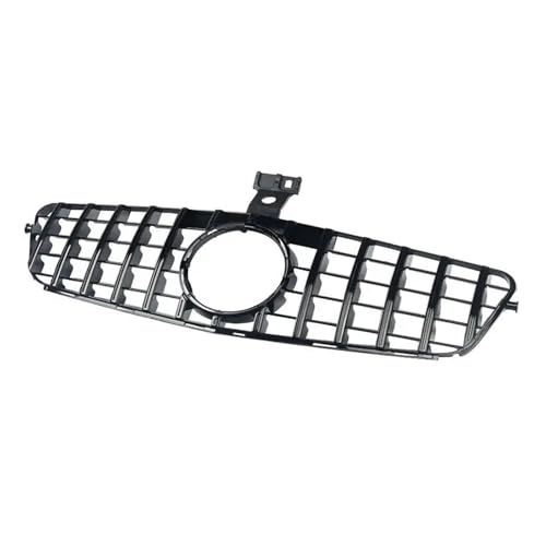 バンパーグリル と互換性があるメルセデスベンツ Cクラス W204 2007-2014 GT Rスタイル カーフロントバンパーグリル センターレーシンググリルフードに適合