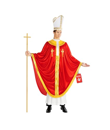 Morph Pope Costume For Adult Men Bishop Costumes For Adults Pope Costume Mens Funny Halloween Costumes For Men L