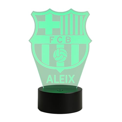 Genérico Lámpara LED personalizada fútbol con escudo y nombre |