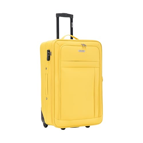 26" Medium Suitcase 2-Wheel Soft Shell with Combination Lock