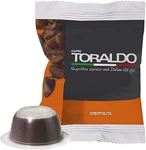 100 capsule CAFFÈ TORALDO miscela CREMOSO | Compatibile con Macchine Bialetti*