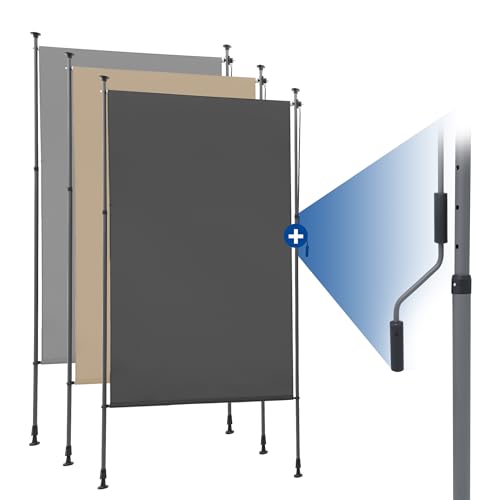 HaiTaoSy Balkon-Sichtschutz 155x300cm, HDPE, Wetterfest & Einfach Zu Montieren – Ohne Bohren!