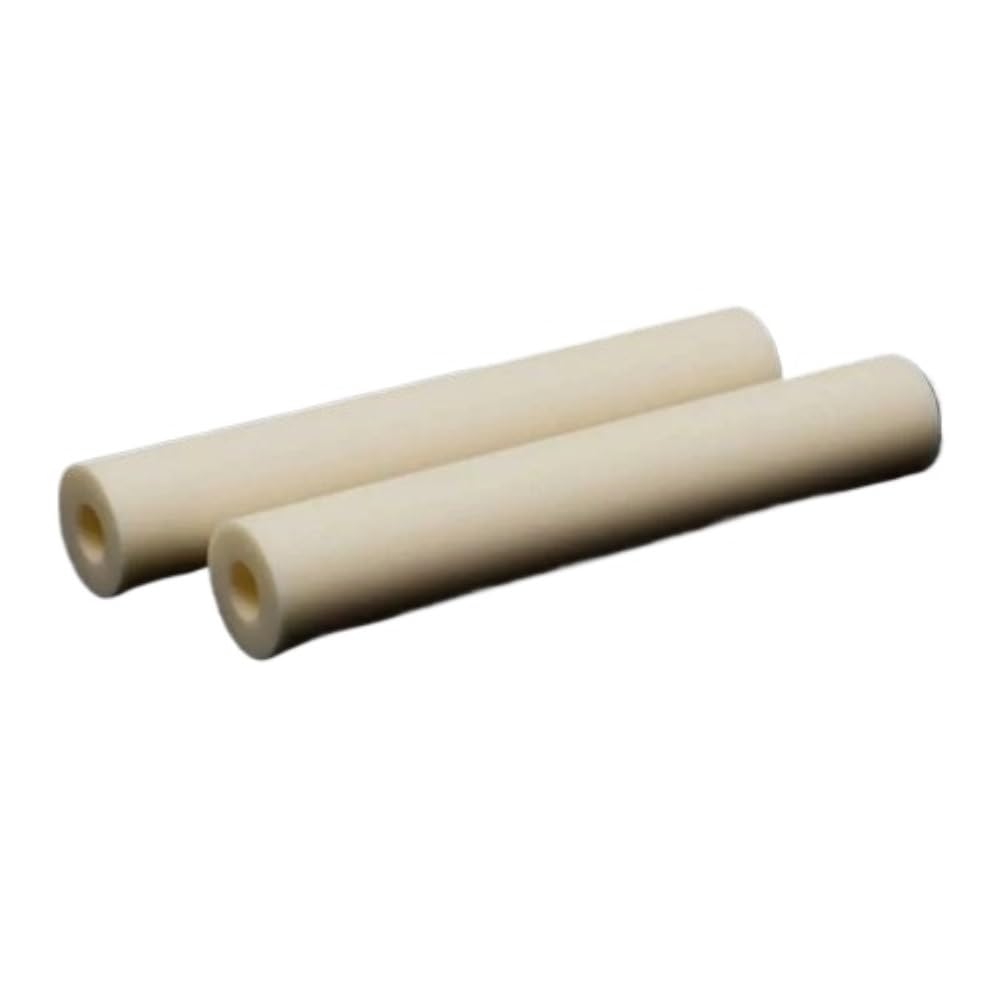 Tubo for condotto cavo in porcellana a bassa perdita dielettrica da 2 pezzi ID 19mm * diametro esterno 25mm, tubo di isolamento termico con protezione del fascio(42mm)