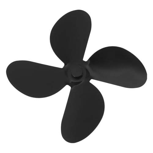 Cabilock Aspas de Ventilador Accesorio para Estufa de Aleación de Negro, Silenciosas y Seguras para Ventiladores de Estufa por Calor en Hogar