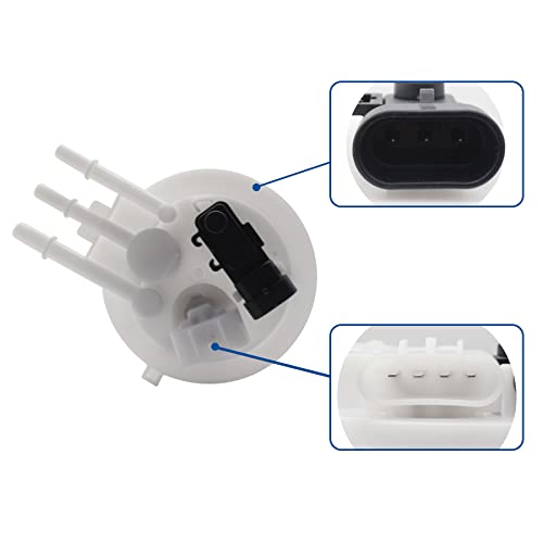 AdvanEX Fuel Pump Assembly Replaces E3500M Compatible with Chevy Silverado Pickup GMC Sierra 4.3L 4.8L 5.3L 6.0L 8.1L 99-04 with Sending Unit Fuel Pressure Sensor
