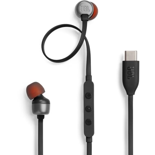 JBL TUNE 310C USB-C Wired Hi-Res In-Ear Headphones Black