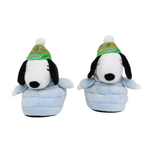 Ground Up Peanuts Ladies Snoopy Puffer 3D Slipper2