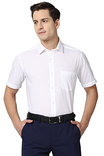 Image of Peter England Men's Cotton Solid Regular Fit Shirt