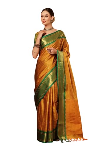 MOHIT CREATIONS Traditional Pure Cotton Silk Saree With Unstitched Blouse