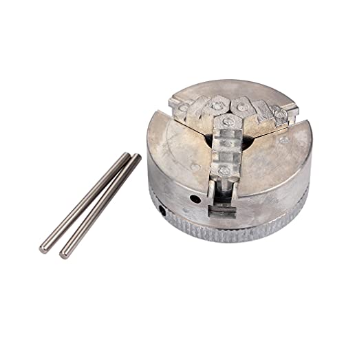Z011 3 Jaw Lathe Chuck Clamp Accessory 48mm/1.89 inch Zinc Alloy Self Centering Mini Chuck for All ZHOUYU DIY Mini Lathe Woodworking Machine (3 Jaw Lathe Chuck)